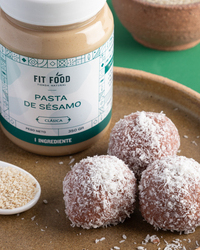 Trufas de sesamo y coco